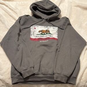 Gray California Republic Sea World Hoodie